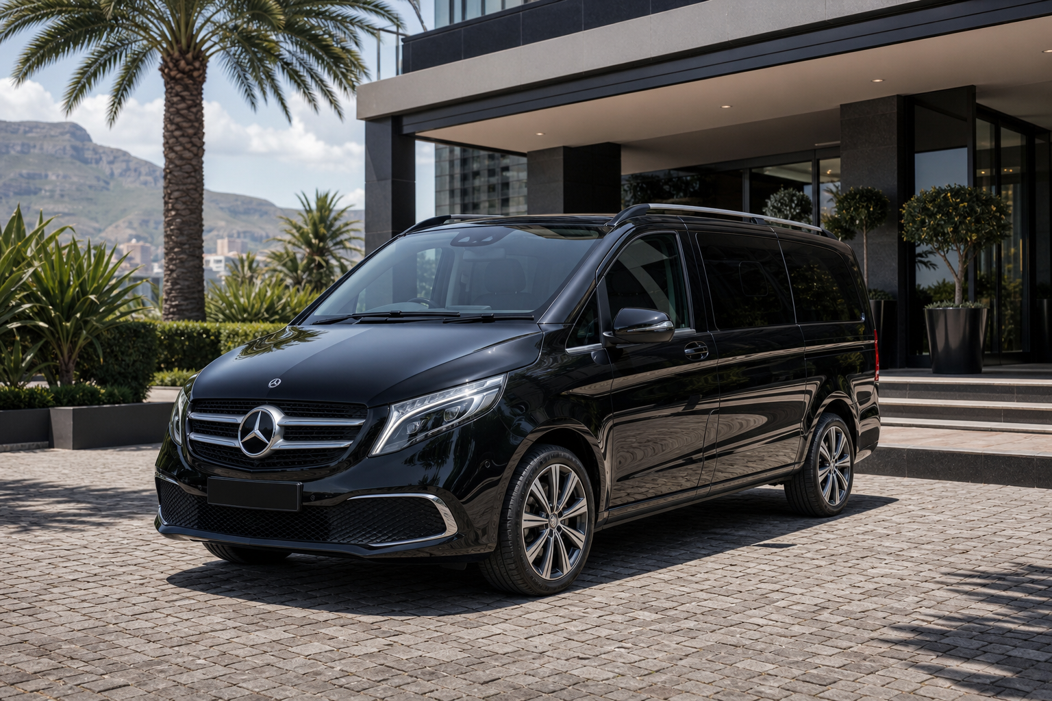Premium rental vehicle for private travel and events